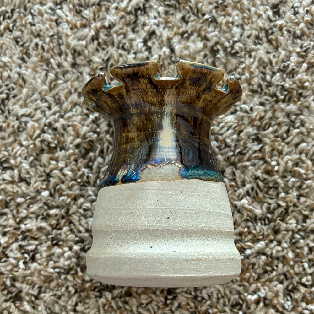 Handmade And Signed Small Ceramic Vase